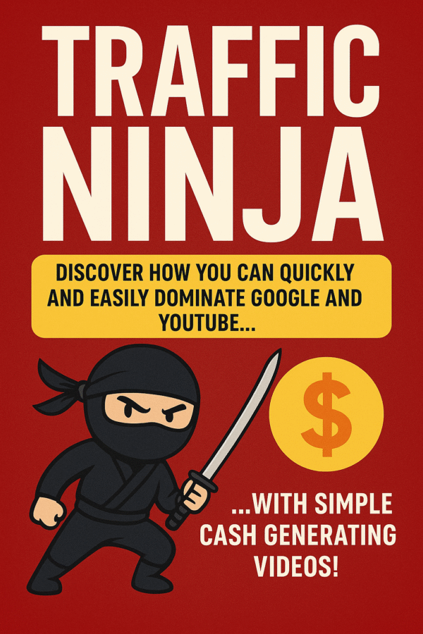 Traffic Ninjan: Discover How You Can Quickly And Easily Dominate Google and YouTube… With Simple Cash Generating Videos!