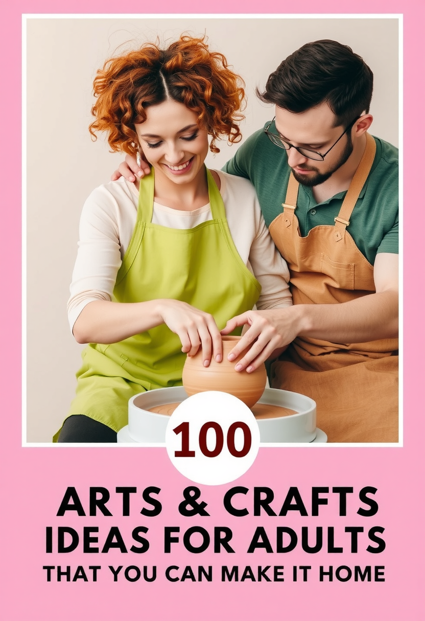 100 Arts & Crafts Ideas for Adults to Make at Home